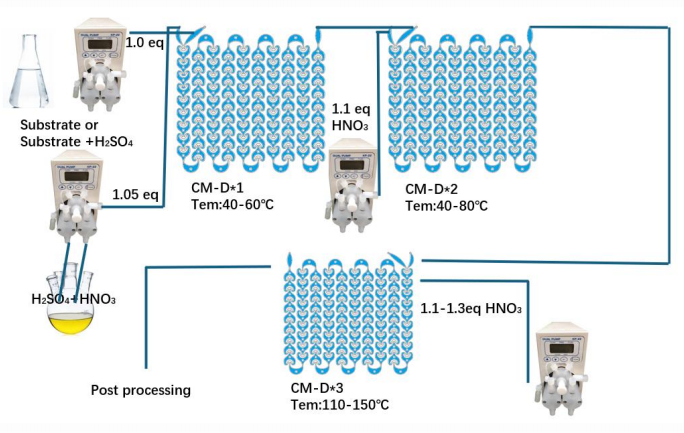 Continuous Flow Solution for Highly Exothermic Nitration Reactions - From Initial Product Selection to a Customized Process Development System